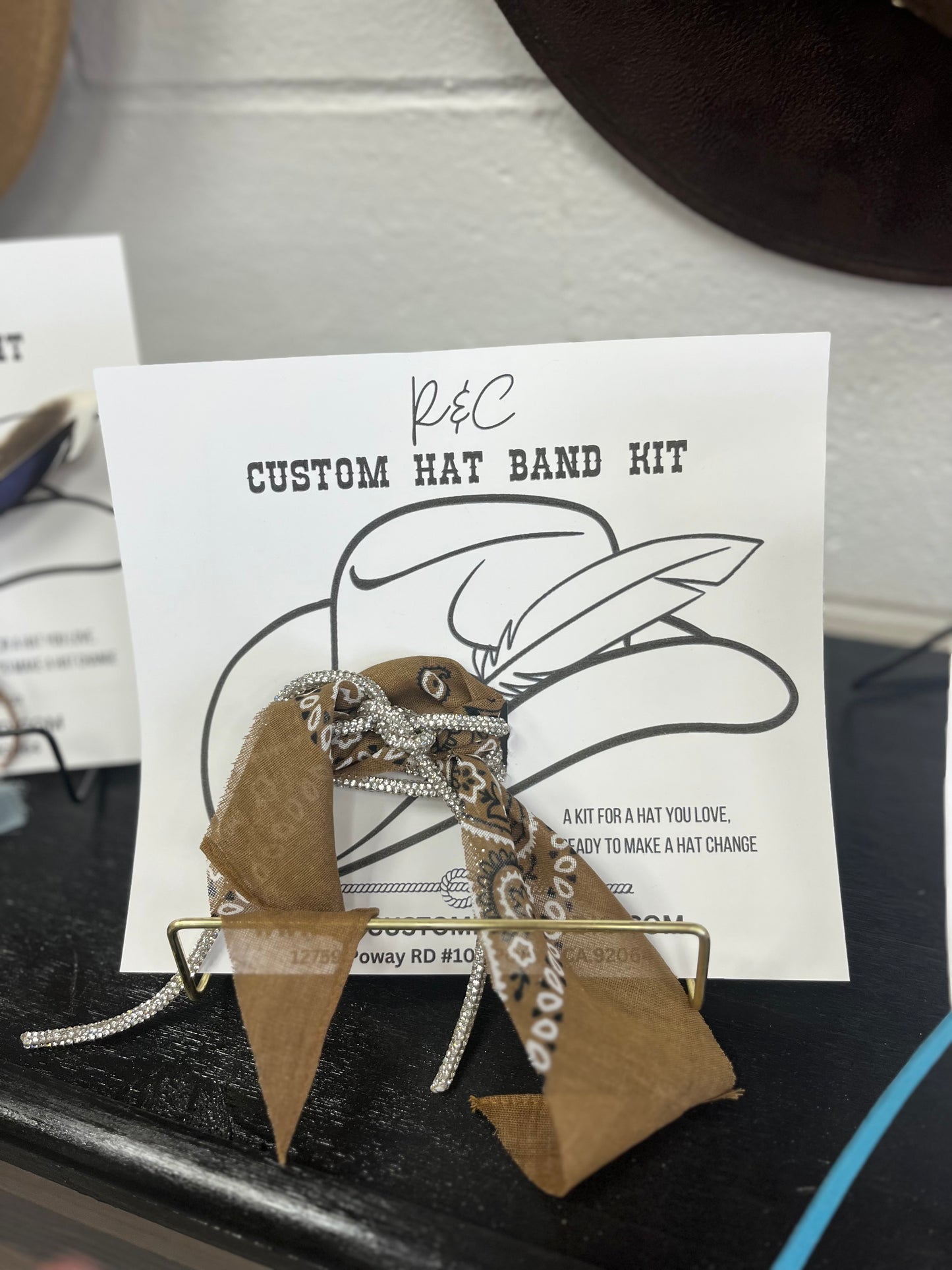 Rhinestone cowgirl hat kit
