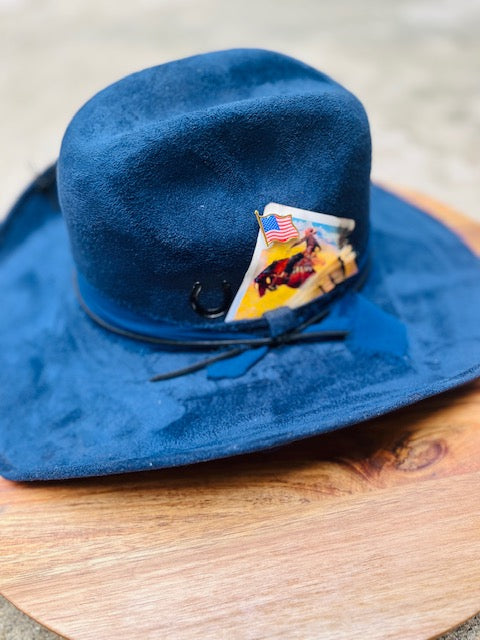 Navy Blue horsehoe brand
